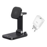 Carregador Wireless Dock Station Para iPhone 14 Watch Pencil