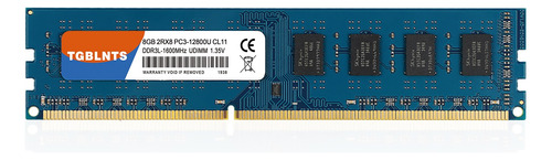 Memoria Ram Tgblnts Ddr3l-1600 Udimm De 8gb Para Desktop