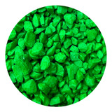 Piedras Grava Acuario O Decoración Color Verde Limon - 10kg