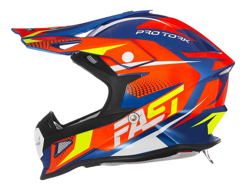 Capacete Fast Fantasy Para Motocross Trilha Feminino Protork