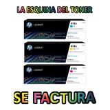 Pack Toner Hp 414x Cian Magenta Amarillo W2020a 414a Origina