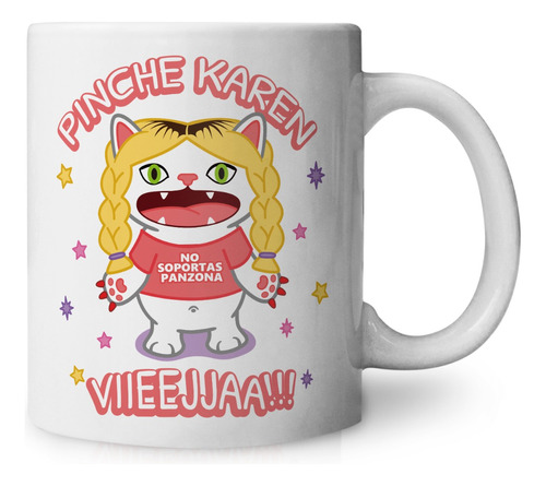 Taza Wendy Karen Vieja Michi Gatito Gato