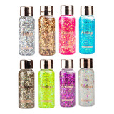 Pack8 Glitter Gel Multiuso Brillo Máximo Cara Cuerpo Cabell 