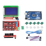 Kit Impresora 3d Ramps 1.4+mega 2560+5xa4988+ Lcd 128x64