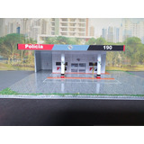 Mini Posto Polícia Militar Sp P/maquetes Dioramas 1/87 Leia 