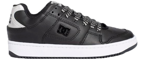 Zapatillas Dc Lifestyle Mujer Manteca Ss Negro-plata Cli