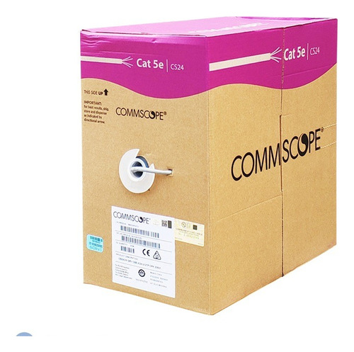 Cable Utp Cat 5e Amp Commscope 305 Metros Color Gris