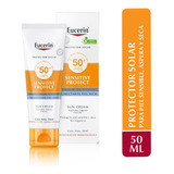 Eucerin Sun Fps50+ Crema Facial Protector Solar Pieles Secas