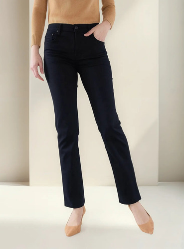 Pantalón Recto Gabardina Strech Oggi Jeans Atraction Dama | Meses sin interés