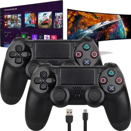 Kit 2 Controle P/ Tv Samsung 3x1 Gaming Hub Xbox Game Pass