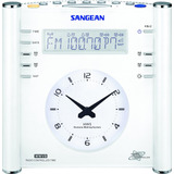Radio Reloj Atómico Sangean Rcr-3 (blanco), Talla Única