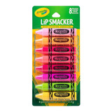 Lip Smacker Crayola · Bálsamo Labial Delicioso Sabor 8 Pack