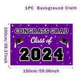 Telón De Fondo Violeta Para Fiesta De Graduación De 2024