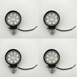 X4 Luces Foco Neblinero Led 27w 4x4 Auto Caminon Redondo