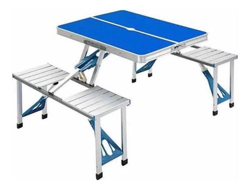 Mesa Con Sillas De Camping Plegable Portátil Comedor