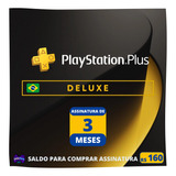 Playstation Psn Plus Deluxe 3 Meses - Brasileira - Ps4 Ps5