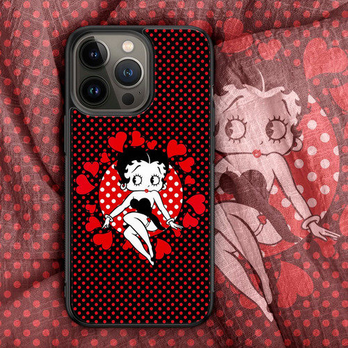 Betty Boop Love Dots Funda Tpu Retro Vintage Art Para Dama