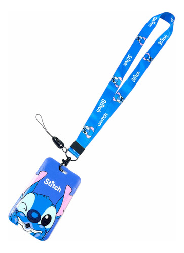 Porta Sube Lilo Y Stitch Colgante Tarjeta Funda Importado