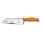 Victorinox Cuchillo Santoku Para Chef, 17 Cm, Naranja