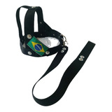 Peitoral Security Com Guia Cães Grande Porte 03 Com Bandeira