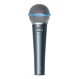 Micrófono Dinámico Shure Beta 58a Vocal Supercardioide Color Negro