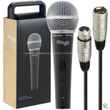 Micrófono Dinámico Stagg Profesional + Estuche + Cable Sdm50