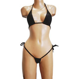 Micro Bikini De Lycra Sexy Eden 724 Negro - Fun*