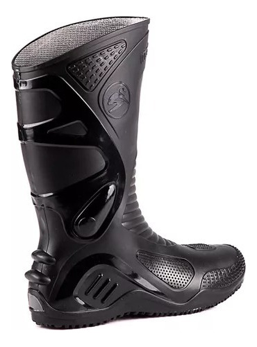 Bota Masculina Motociclista Motoboy Galocha Botina Cano Alto