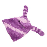 Gorro De Punto Con Forma De Oreja De Conejo, Color Morado, C