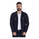 Jaqueta Jeans Masculina Preta Black Premium Lançamento 2024