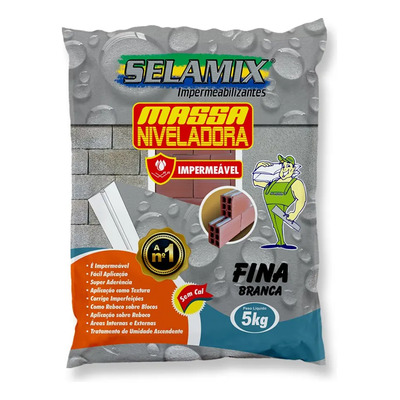Massa Niveladora Fina Branco 5kg
