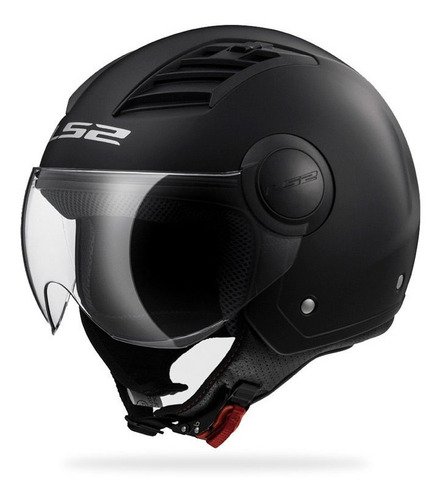 Casco Abierto Ls2 Airflow Solid Of562 Negro/mate 2019