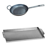 Set Outdoor Sarten 25 Plancha Acero Al Carbono Oferta