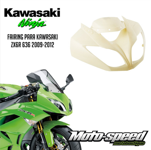 Frente Fairing Carenado Plastico Kawasaki Ninja Zx6r 2009 2010 2011 2012 Nuevo!!!