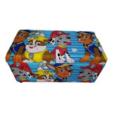 Cajon Puff Baul Madera Estampado Paw Patrol