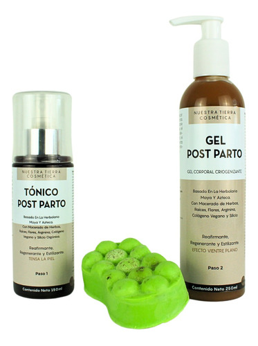  Kit Gel Y Tónico Post Parto Fragancia Herbal