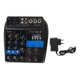 Mezclador Usb De 4 Canales Stereo Line Professional Stage