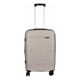 Valija Elf De 20 Rígida 3570 Carry On 4 Ruedas Color Gris Lisa