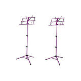 2 Atriles Para Partitura Morado Con Funda Strukture Sms1xpp