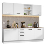 Madesa Gabinete Integral 240cm X 60cm Agata Blanco/rústic 02