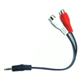 Cabo P2 Stereo Para 2 Jack Rca Níquel 15cm