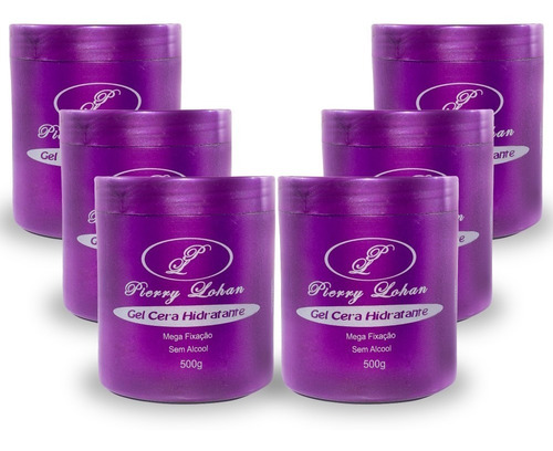 6 Gel Pierry Lohan Cera Ou Cola 500g Gel Pierry Lohan Cera