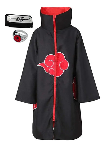 * Disfraz De Halloween De Accesorios De Túnica Akatsuki