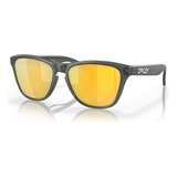 Óculos De Sol Oakley Frogskins Xs Matte Grey Smoke 3753 Cor Cinza Claro