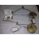 2 Apliques Para Cuadro De Bronce Lampara Bipin Precio  C/u