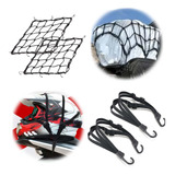 Redes Portaequipaje Para Moto Red Portacascos De Cuerda 4pcs