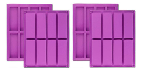 4 Pieces Rectangular Silicone Mold Bar Maker Cho 2024