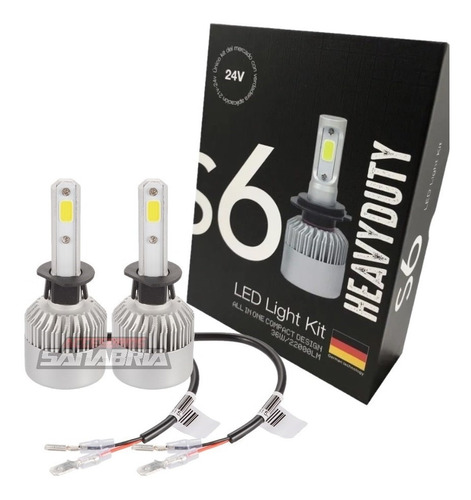 Kit Cree Led H7 H1 H3 H8 H11 Hb4 44000lm S6 Tractor Agro 24v