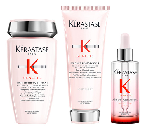 Shampoo Caída Kerastase Genesis +acondicionador +serum Combo