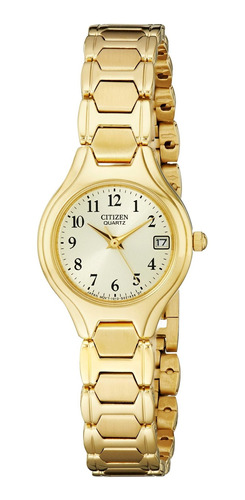 Reloj Citizen Quartz Para Mujer, Acero Inoxidable, Clásico,